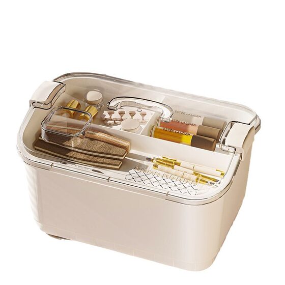 Nail Tools Storage Box Internet Popular Desktop Large Capacity Dustproof Jewelry Fit Box Eyebrow Pen Lipstick Storage Storage Box