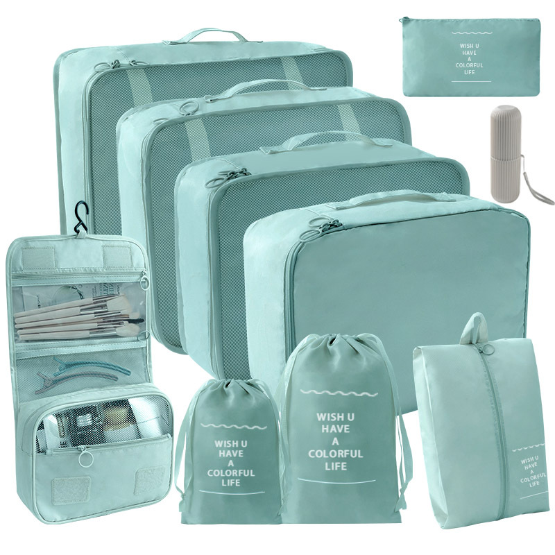 레이크 블루 훅 백 10 장 세트 [7 장 세트 + 작은 가방 + 훅 백 + 워시 컵]]