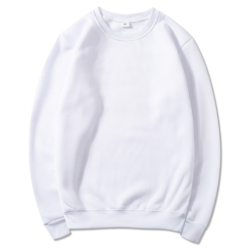 Manufacturer wholesale crew neck sweatshirt white crew neck sweatshirt for men and women winter lined sweatshirt supports printing logo