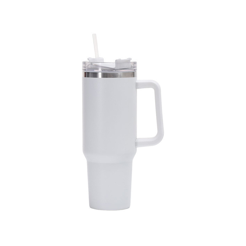 Transfronterizo en stock 40Oz Coche Taza de gran capacidad de doble capa de acero inoxidable mango Taza portátil al aire libre taza de vacío del coche