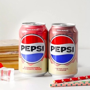 Ӣ���M��PEPSI���¿ɘ��o�ǲ�ݮ����ζ̼����ˮ���Ʒ330ml*24��