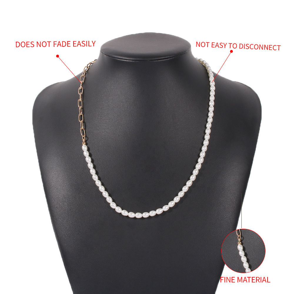 Collier Long De Perles D&#39;imitation De Mode display picture 5