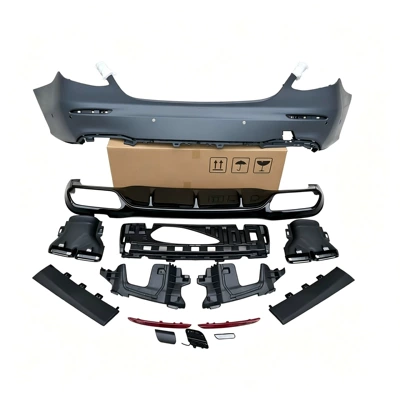 Big Surrounded models, modified to E63 AMG body - e63-rear-bumper-rear-lip-and-tailpipe