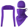 Street sports set, silk triangular scarf, mask, cloak, sun protection, 3 piece set