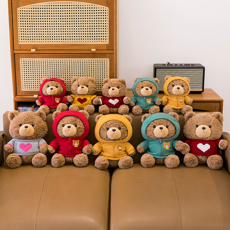 Bonito oso de peluche muñeca juguetes de peluche niñas muñecas muñecas muñecas al por mayor casarse
