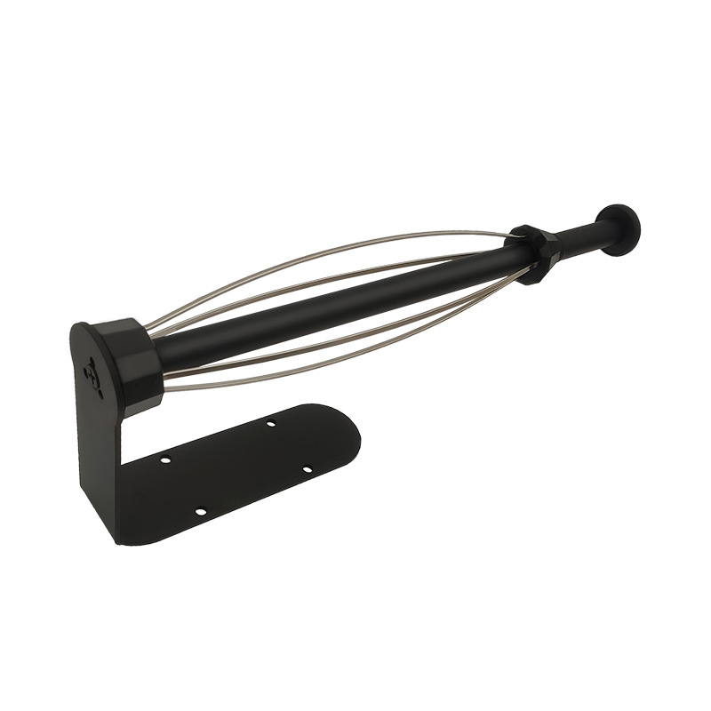 Soporte de tejido de amortiguación negro transfronterizo Amazon creativo nuevo titular de papel de rollo americano operación con una sola mano varilla de tejido de cocina