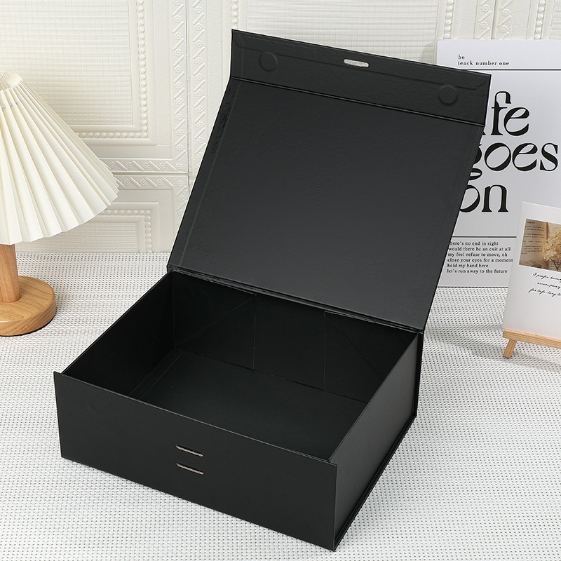 Caja de regalo plegable de la chica, una caja plegable integrada, caja de regalo simple, caja vacía de color sólido.