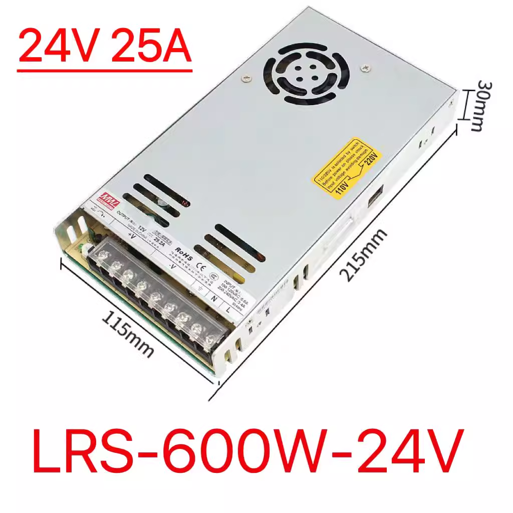 Mingwei LRS 220 r24v DC 5v12v / 100W150W350W600w transformador de alimentación de conmutación ultra delgada
