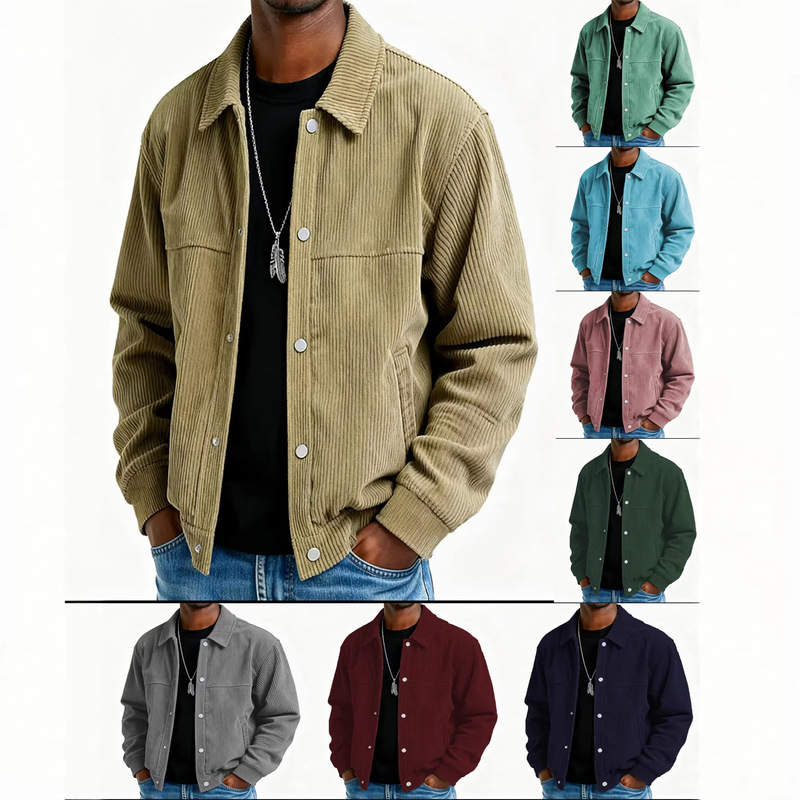 2025 Spring and Autumn New Style Cool and Handsome Tweed Light Luxury Business Fashion Trendy Loose Youth Jacket for Men