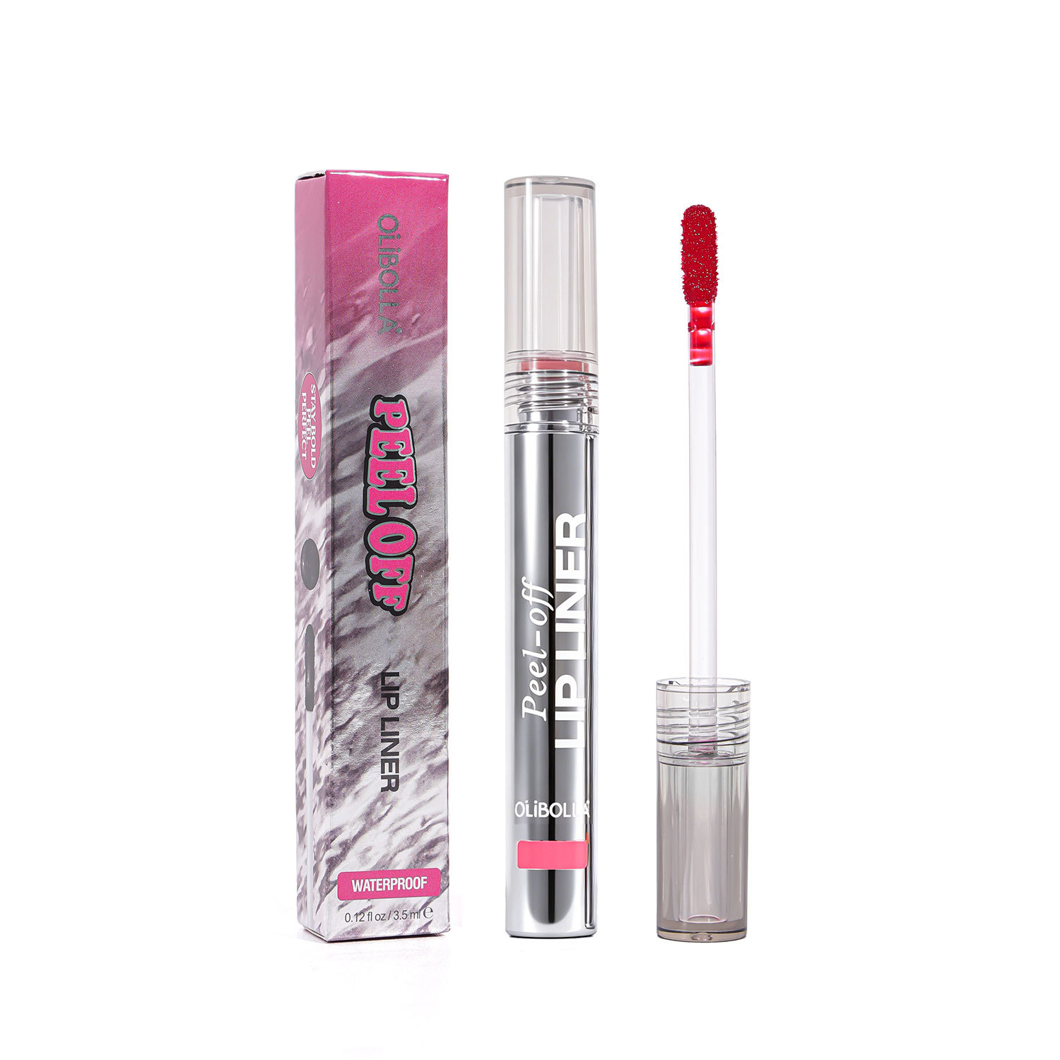 Explosiones transfronterizas OLIBOLLA lápiz de lápiz labial mate, guarnición de labios fácil de color, línea de gancho de peeling tipo LIP LINER