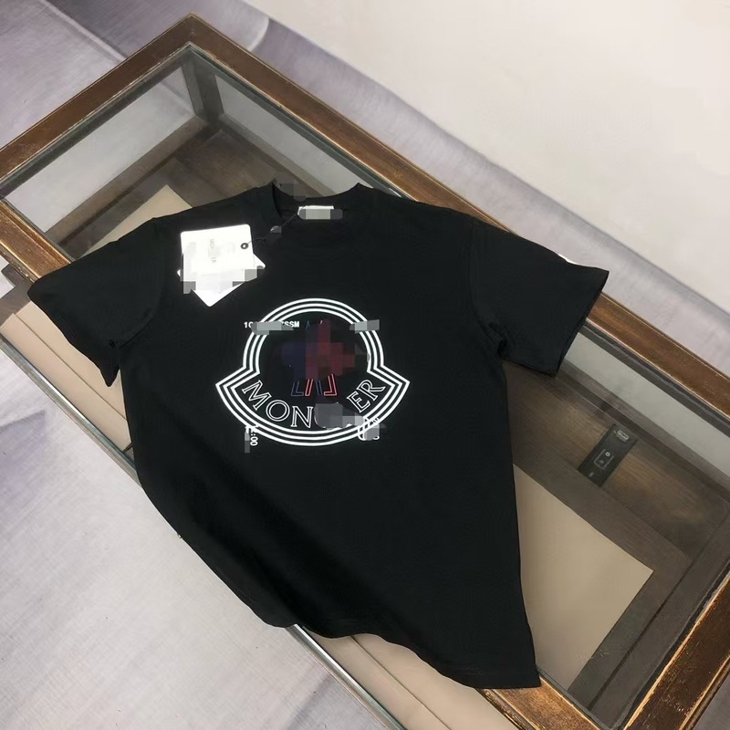 高バージョンの新しい純綿モンモンフルプリントベルクロ半袖ユニセックスTシャツトップカップル着用|undefined