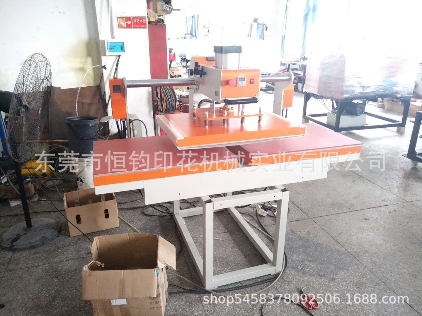 Máquina de estampado en caliente de placa superior e inferior de presión de aire de fábrica de Dongguan 60*80 máquina de prensado en caliente plana manual máquina de prensado en caliente de cabeza