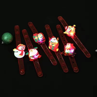 圣诞发光手腕带闪光手环手表圣诞节礼物礼品儿童玩具地摊爆款货源|ms