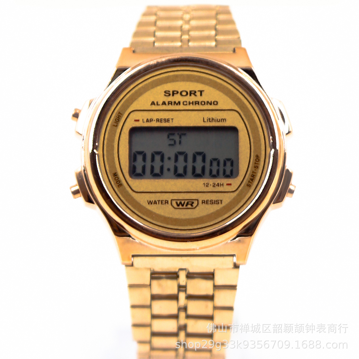 Hombre y mujer estudiante LED reloj electrónico WR F91W correa de acero A159 Harajuku estilo reloj de moda multifunción