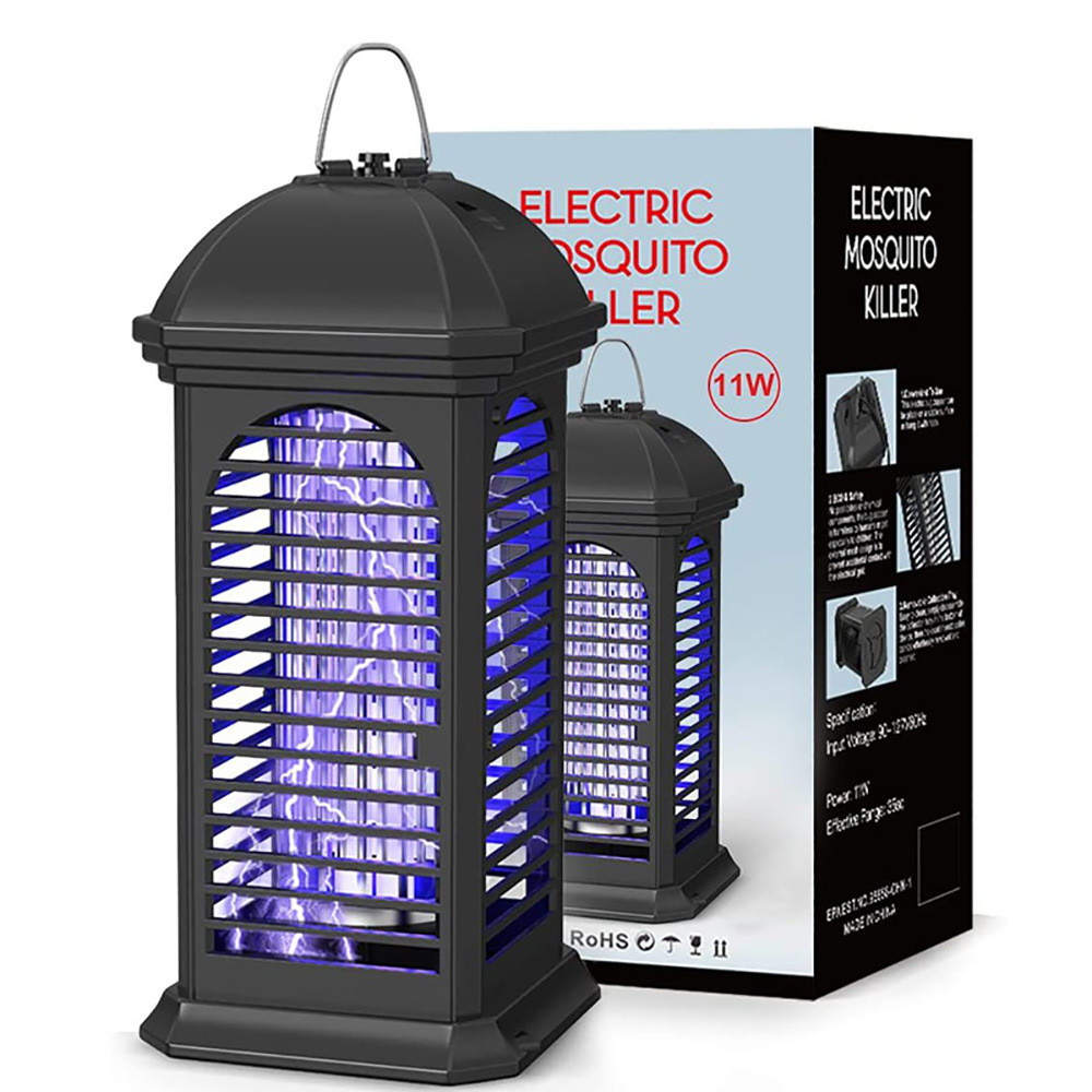 Cross-Border Mosquito Killer, Household Electric Shock Mosquito Killer Lamp, Mosquito Trap Lamp, 11W Purple Light Plug-In Mosquito Repellent Lamp