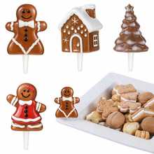 卡通圣诞饰品摆件餐盘装饰用品姜饼人圣诞树蛋糕DIY陶瓷配件