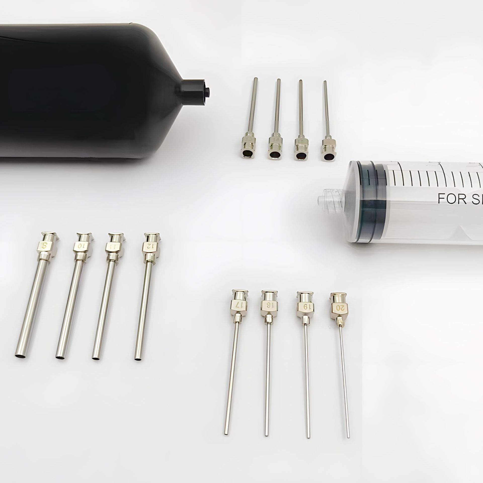 1.5 inch stainless steel dispensing needle corrosion resistant high pressure ink extraction dispensing machine needle nozzle all metal dispensing needle