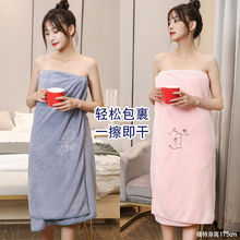 浴巾柔软比纯棉全棉吸水不掉毛女男速干一对洗澡擦身大号成人2条