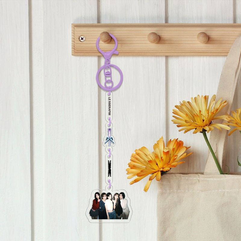 KPOP 韓流アクリルストリングペンダントキーホルダー BT BL ボーダーモンスター NJZ EN スターペルフェルエバッグペンダント DIY|undefined