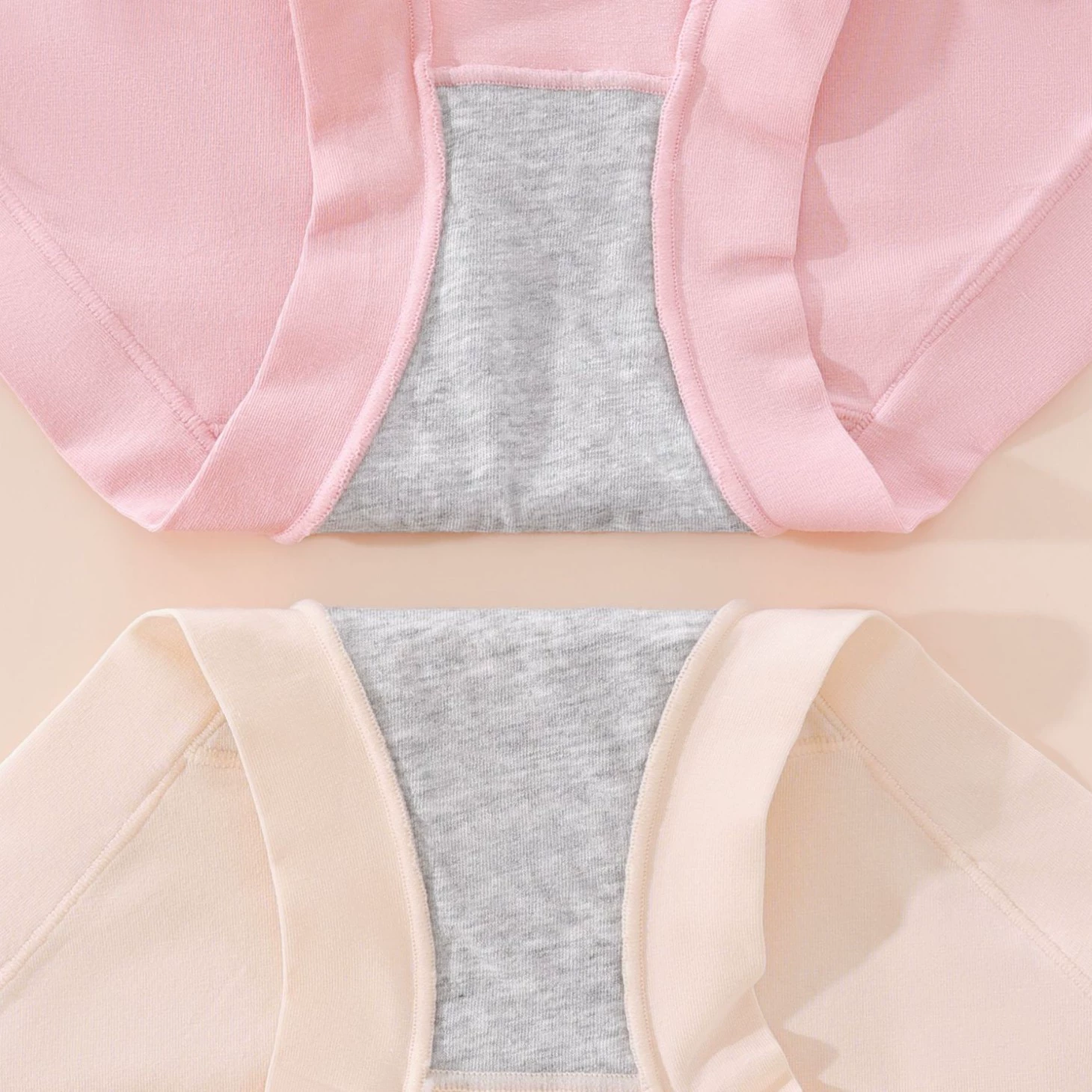 Comfortable cotton antibacterial pants, breathable trousers, high waist