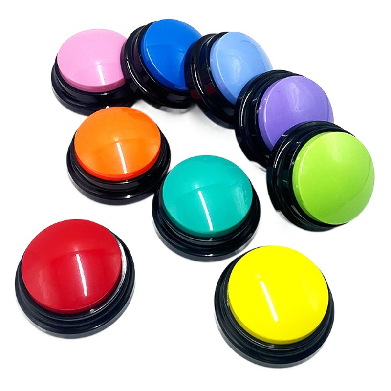 Botón de comunicación interactivo para mascotas, caja de presión con sonido para perros, juguete parlante de entrenamiento con grabación, certificación CE, entrenamiento interactivo.