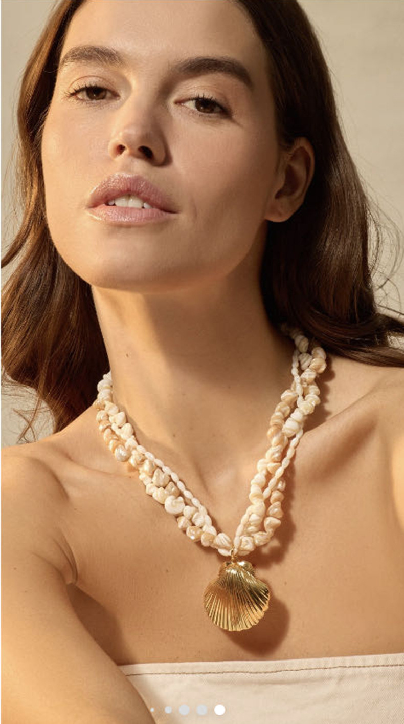 1 Piece Quantity Casual Beach Simple Style Shell Shell Titanium Steel Wholesale Pendant Necklace