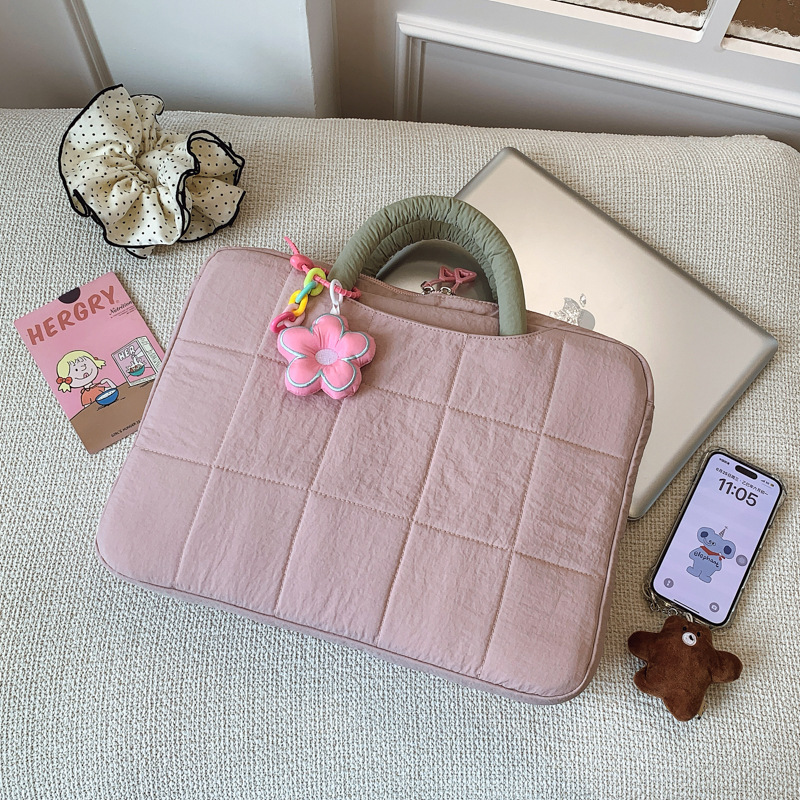 New Cute Style Laptop Bag, Satchel 14inch Tablet Protection Bag, High-Looking Hand-Held Document Bag