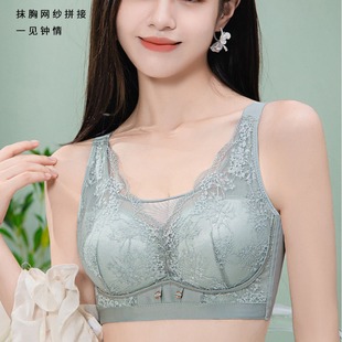 1632 autumn and winter new plus size large cup tube bra adjustable bra women gather up accessory breast big chest small wholesale