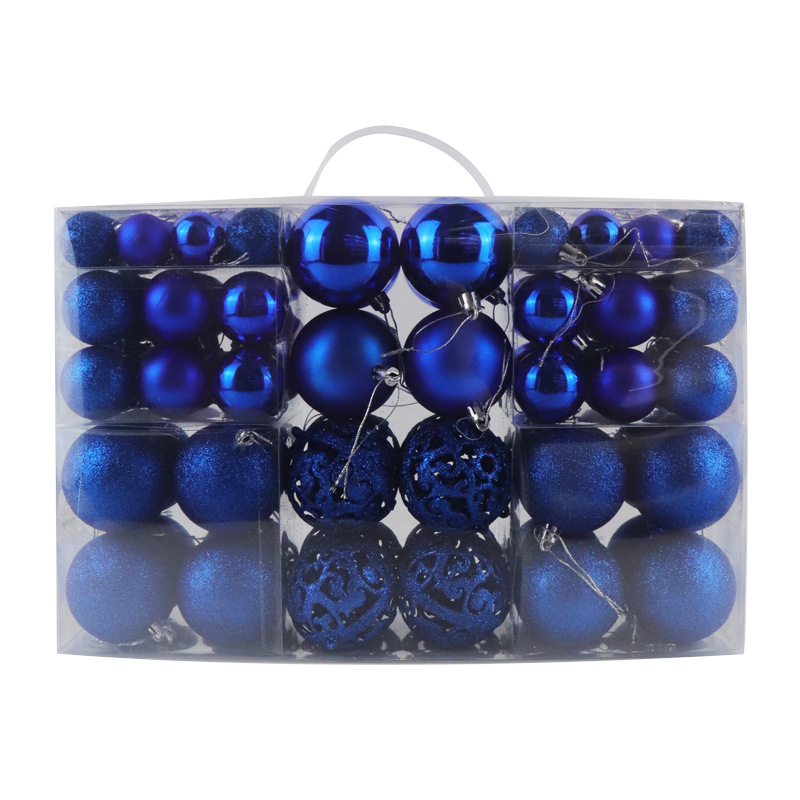 Ventas Directas de fábrica 3/4/6cm100pcs BOLA DE Navidad caja de regalo traje de galvanoplastia Bola de plástico hueco decoración de la Navidad