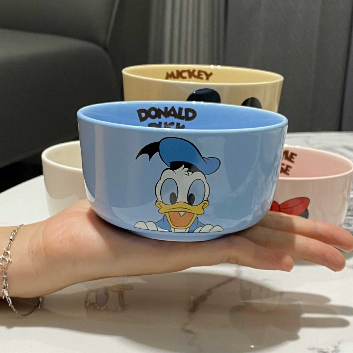 Керамическая детская мультяшная милая посуда для еды