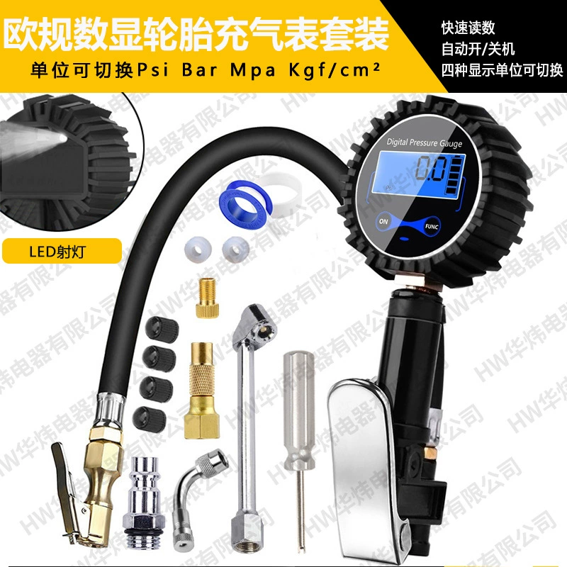 Шины с цифровыми дисплеем надувной насос шинный прим-метр для измерения давления в шинах Быстрый надувной тамер для большого экрана с точными медными быстрыми зажимами