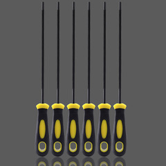 New type saw file steel file round file electric saw file oil saw chain file knife garden hardware tools accessories direct supply