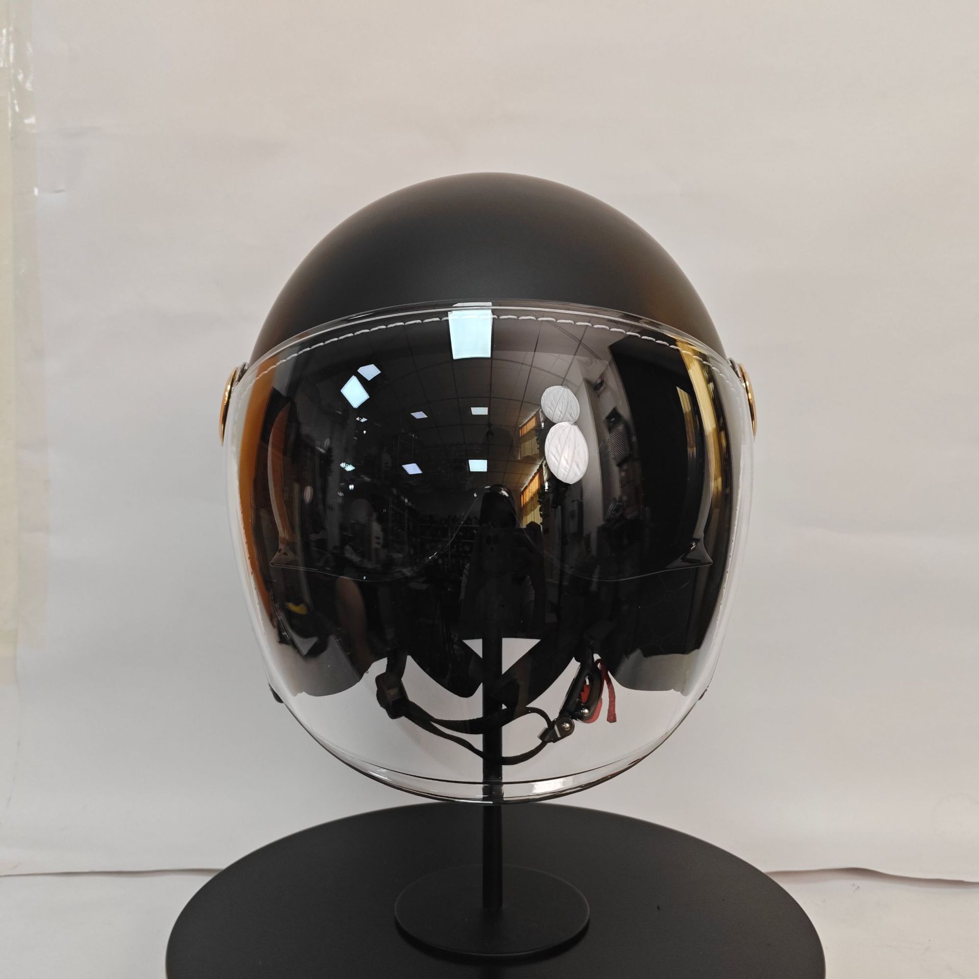 Retro motorcycle electric vehicle 4/3 helmet, scooter safety helmet for men and women, lightweight motorcycle helmet for men's electric bikes