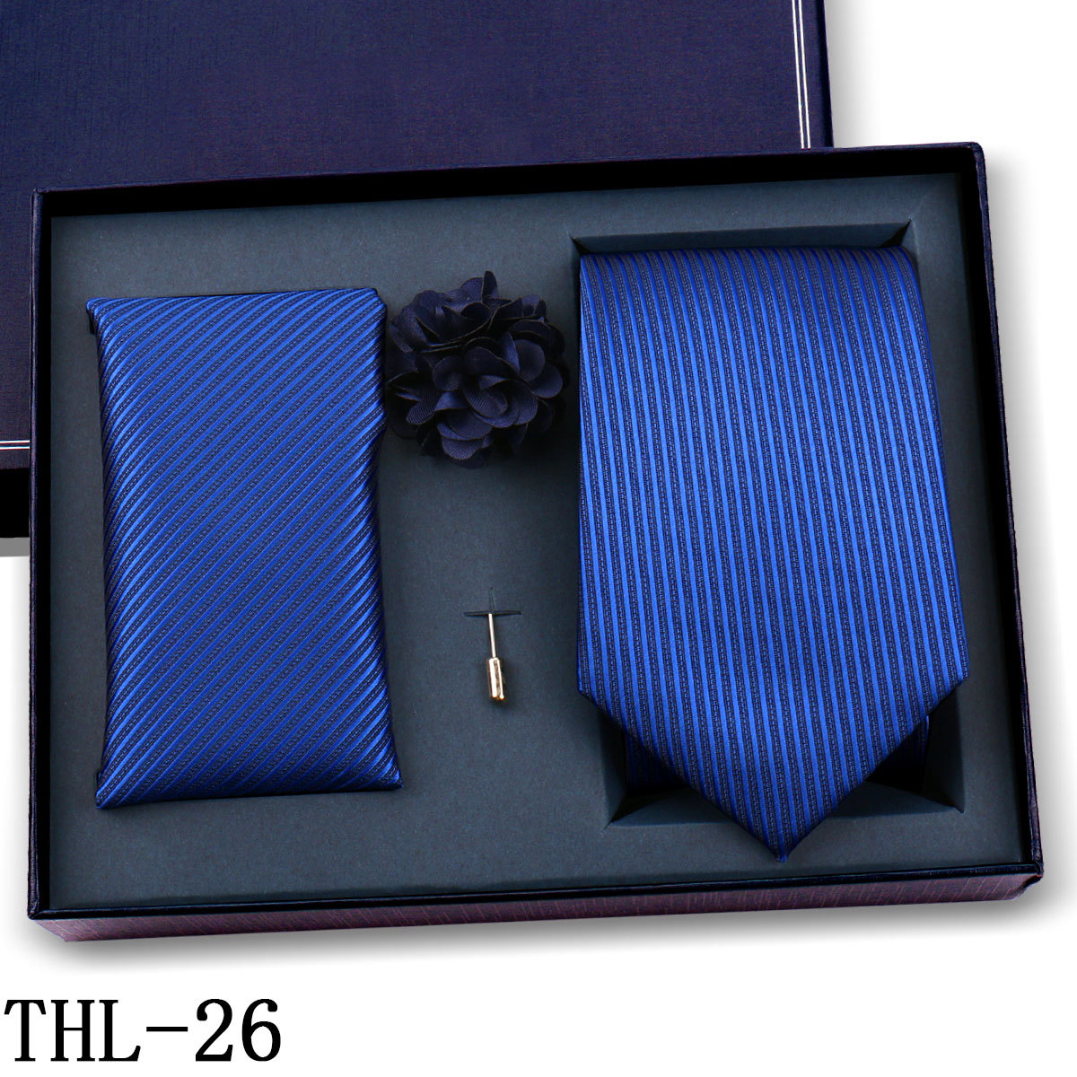 Juego de Corbata y Pañuelo para Hombre Poliéster para Bodas y Eventos de Negocios image 32