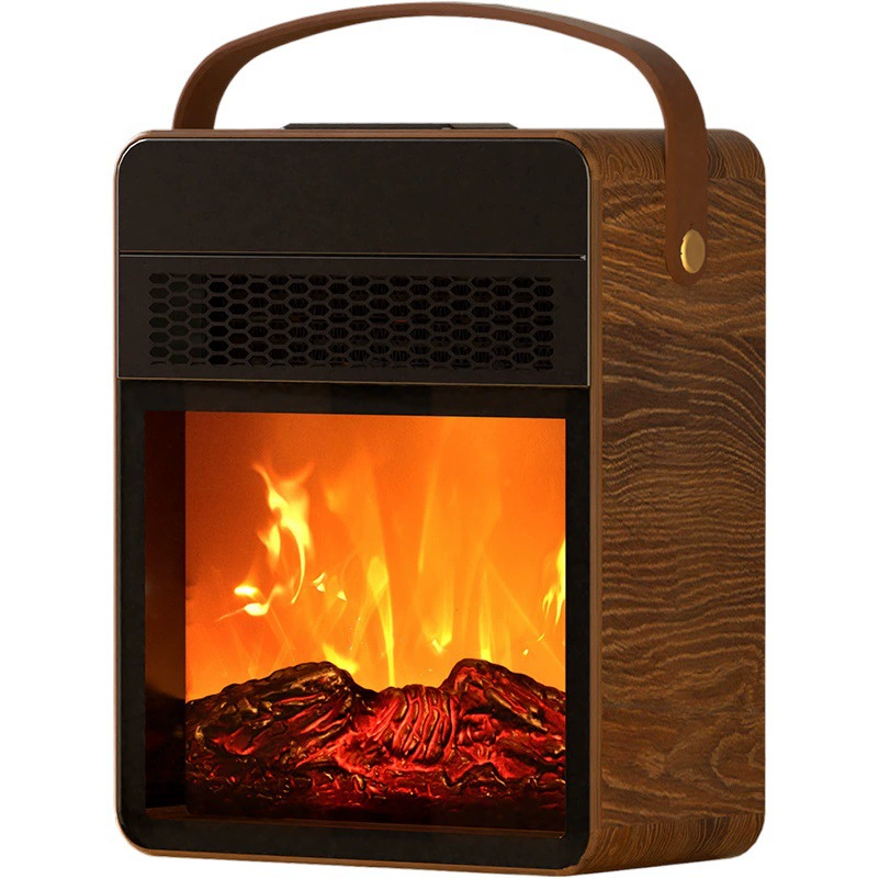 Портативный домашний обогреватель с имитацией пламени, графеновым нагревом, маленький электрический камин, напоминающий солнце.