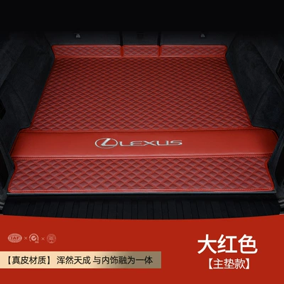 ux trunk mat, Trunk Mat - leather-red-main-pad-3d-high-side-lexus-exclusive-other