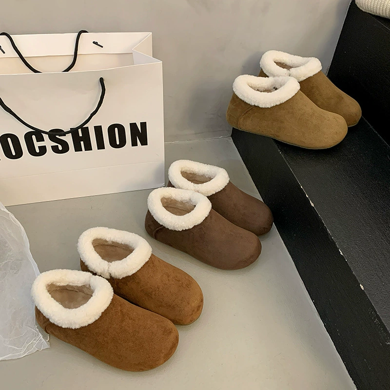 Demi-season warm boots platform, high keep warm shoes