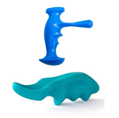 綠色拇指按摩器穴位按摩器筋膜槍按壓按摩器 藍色尼龍按摩器 套裝