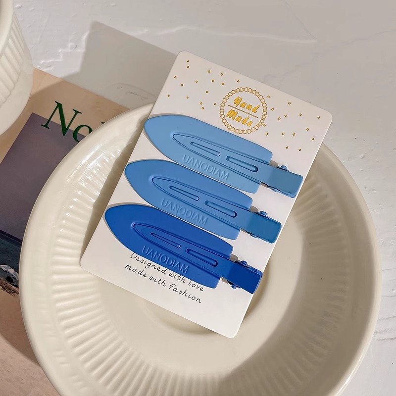 Dopamina rosa pinza de cabello lateral boca de pato adorable pinza de cabello para mujeres 2025 nuevo pinza de frangeo