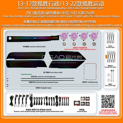 Panel (Dashboard) işıqlandırması, Edition/Sport Edition Special Ambient Light - 13-17-range-rover-executive13-22-sportsfour-door-trendy-model-mid-range31-lights-symphony-256-colors