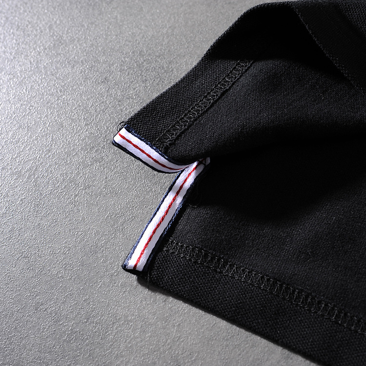 Modern banner spring/summer American click beaded cotton embroidered men's round-neck short-sleeved POLO shirt M703 16 Modern banner spring/summer American click beaded cotton embroidered men's round-neck short-sleeved POLO shirt M703 16