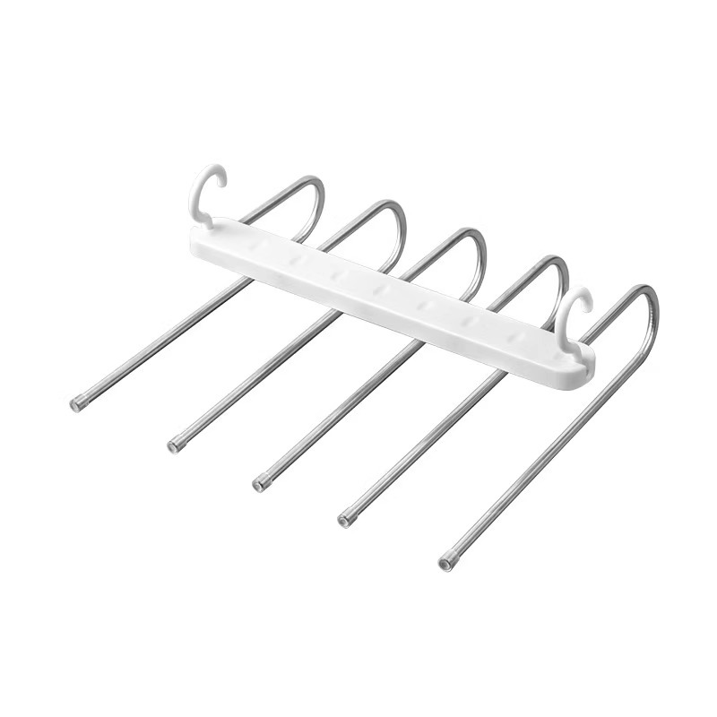 Folding Pants Rack Multi-Functional Household Multi-Layer Pants Hanger Wardrobe Storage Traceless Pants Pants Hanger