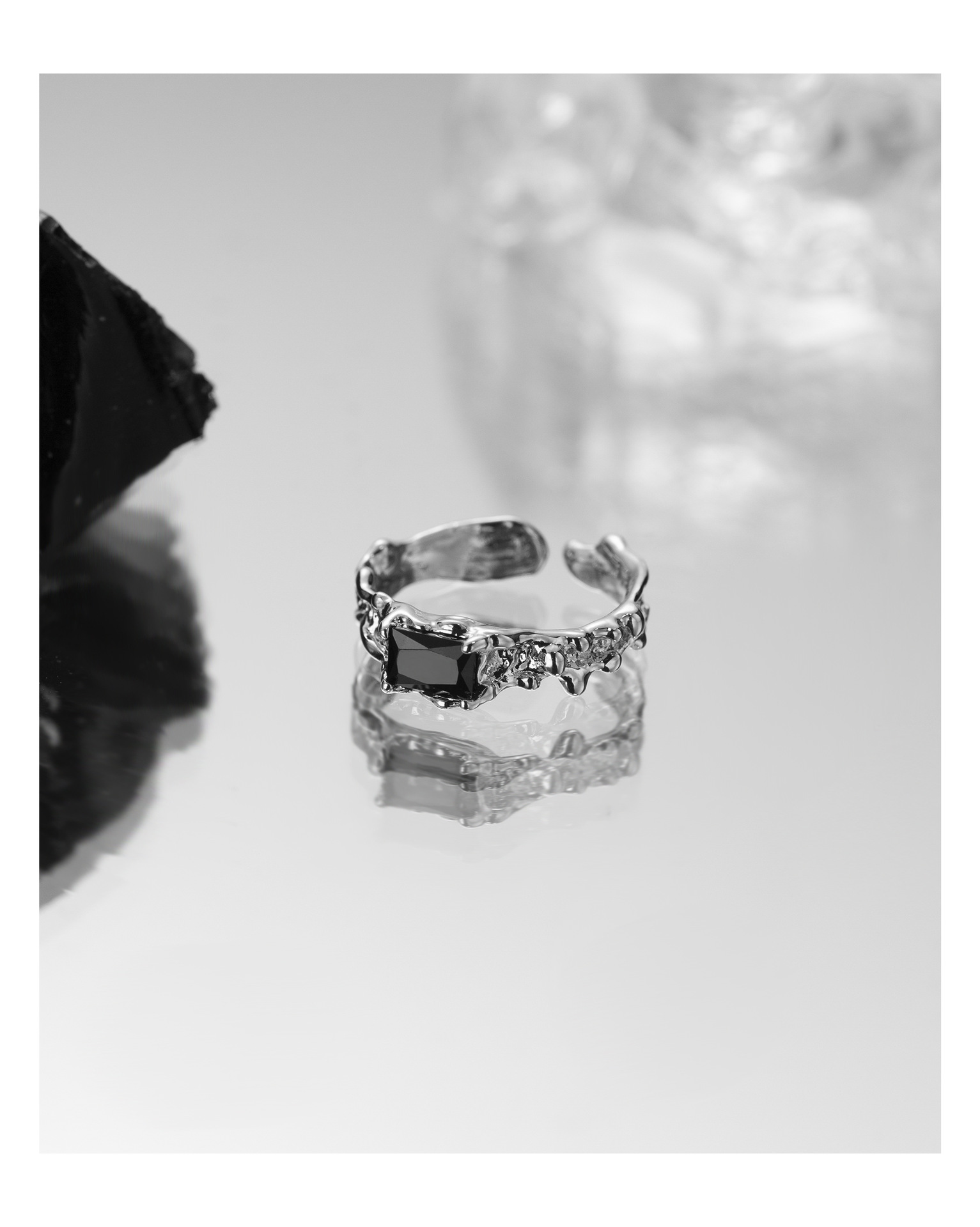 Fashion Geometric Copper Plating Rings 1 Piece