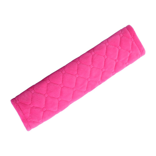 Car Safety Belt Shoulder Cover Short Plush Shoulder Pad Extended Solid Crystal Fleece Shoulder Cover for Child Seat Belt