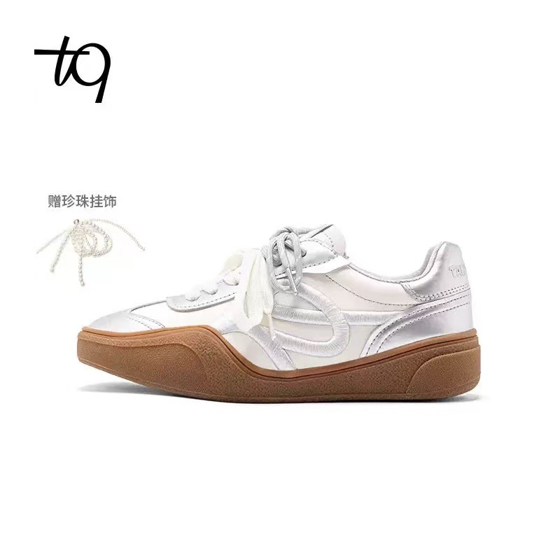 【专柜高版本】焦糖系列Talitaqoom复古刺绣厚底德训鞋休闲鞋tq女