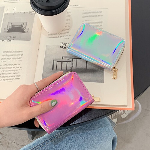 Card holder, large capacity, multiple card slots, driver's license jacket, men's and women's laser gold and silver integrated, exquisite, high-end and compact