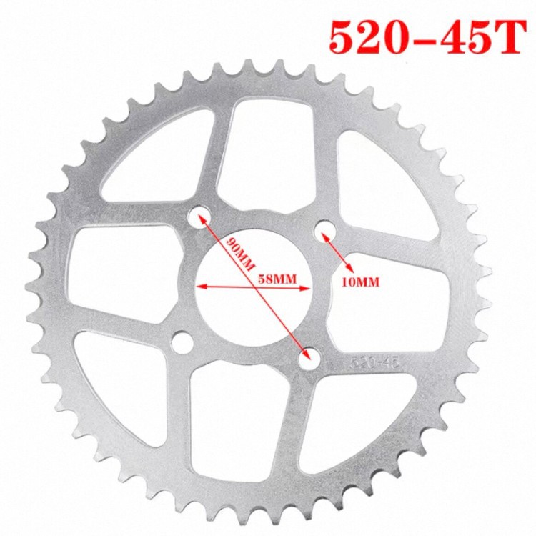 420 428 520 530 sprocket for motorcycle and go-kart speed-up modification, gear disc, fuel saver