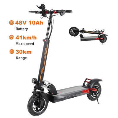 Kugoo M4 Electric Scooter Adult 350W 48V Foldableing Off-Road Scooter 30 0m Range 41 0m (Qatlanan elektrik skuterlər) - black-350w-48v-10inch