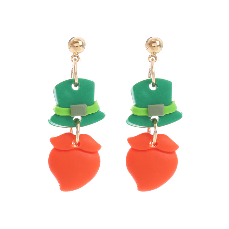 1 Pair Ethnic Style Geometric Soft Clay St. Patrick Women's Drop Earrings display picture 5