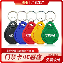 广东厂家3号IC钥匙扣卡UID卡业主门禁卡电梯cuid钥匙扣NFC215白卡